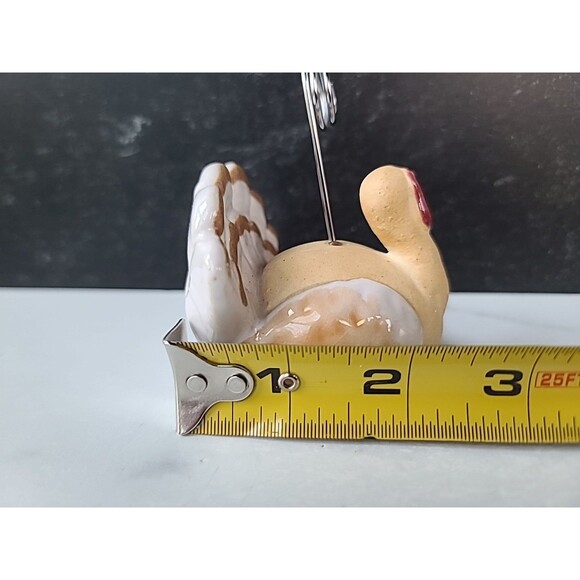 Ceramic Turkey Place Card Holder Vintage - Picture 9 of 10
